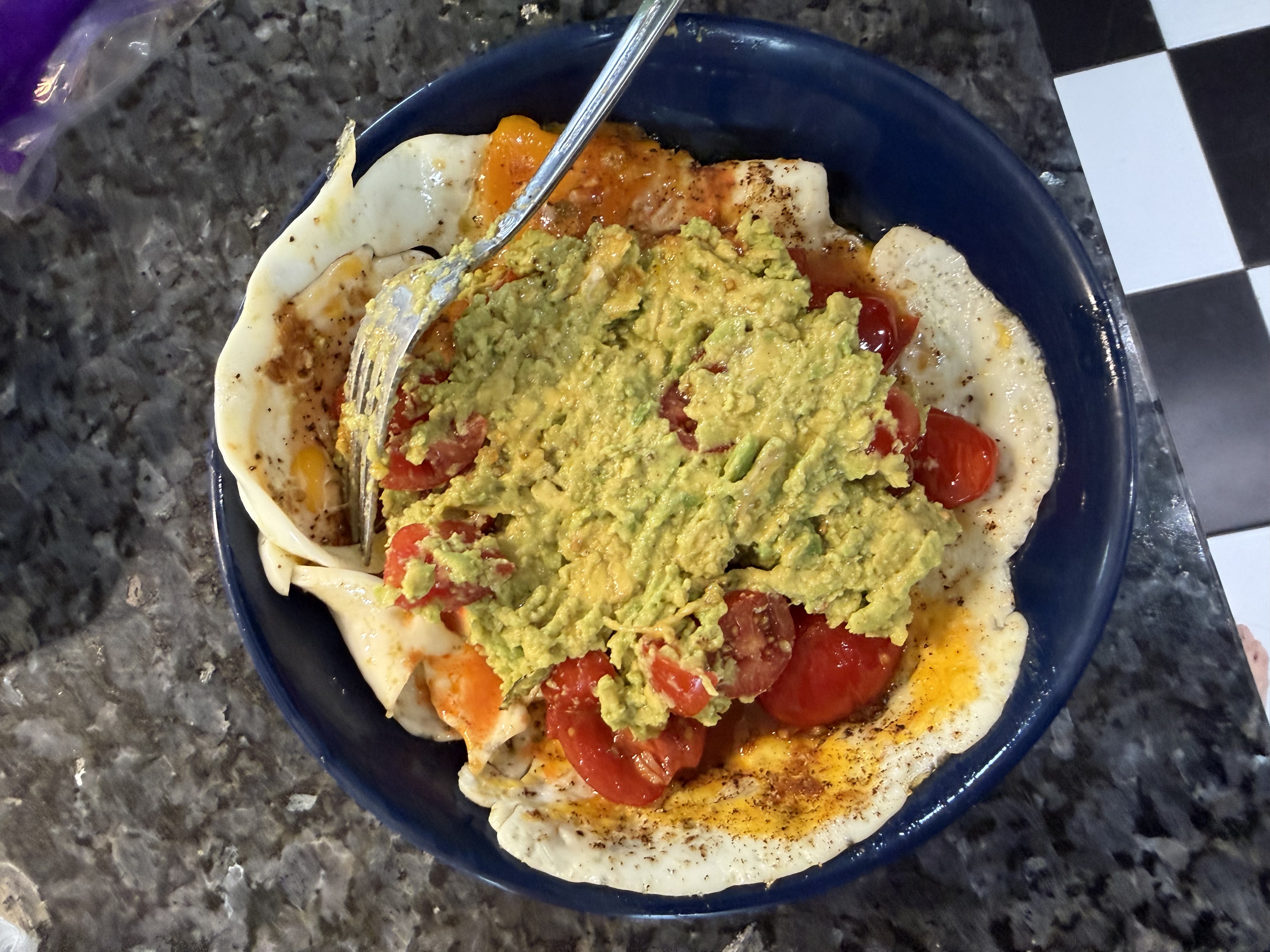 Avocado Tomato Omelette with Olive Oil (Fluffy & Healthy)